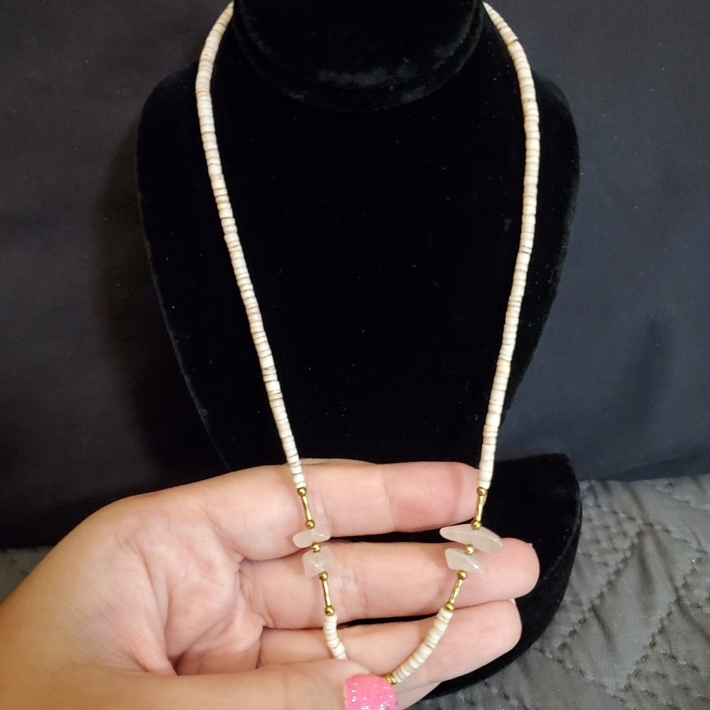 Vintage Shell/Stone/Bead Necklace